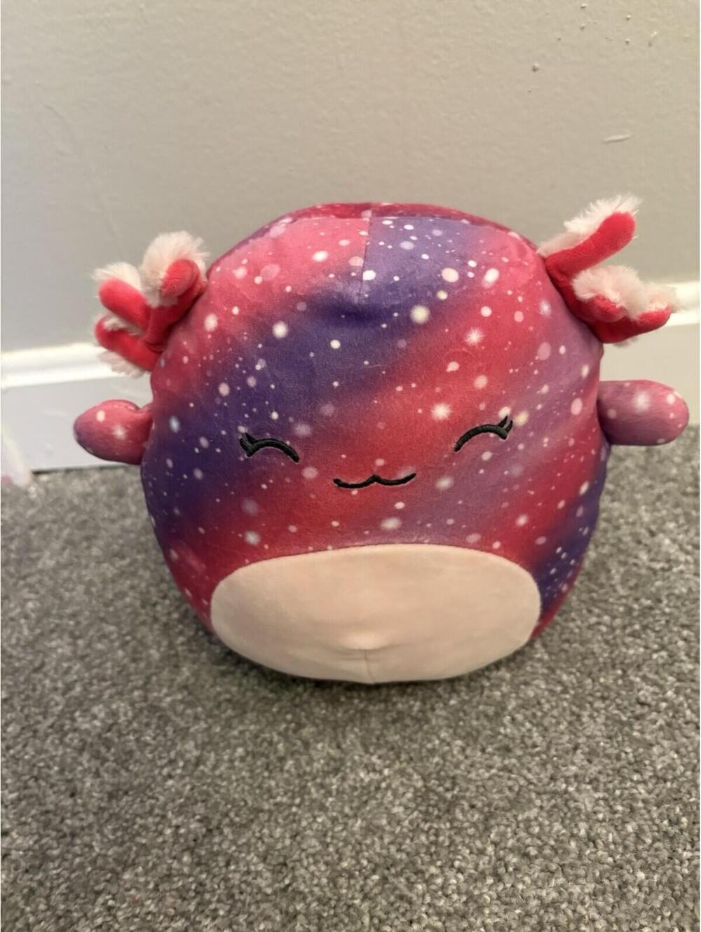Ally Squishmallow 8 Inch Mystery Squad Pink Galaxy Axolotl without tag!
